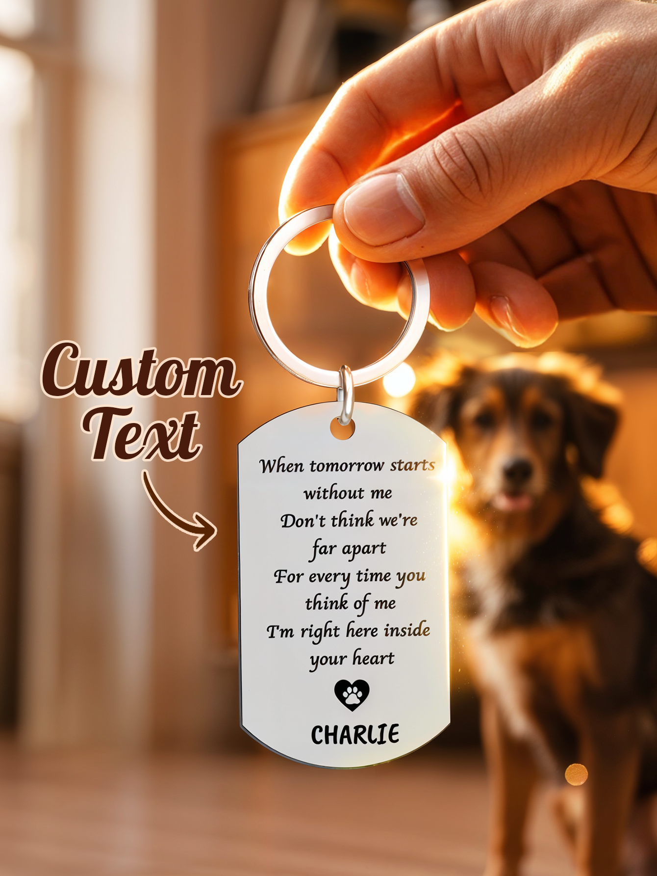 Personalized Pet Photo Keychai – обзор и цена Pet Portrait Custom