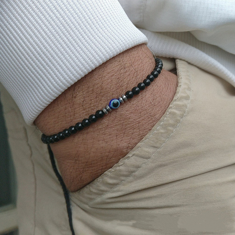 Trendy 4mm Obsidian Hematite N – обзор и цена Coordinates Bracelet
