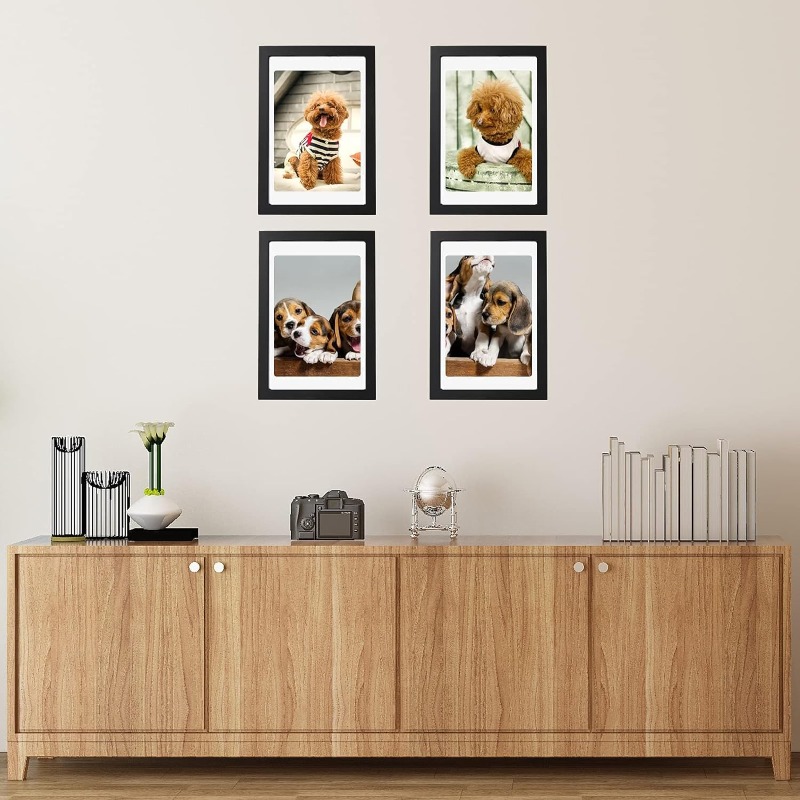 5-Piece Set A4 Black Wooden Ph – обзор и цена Engraved Wood Frame
