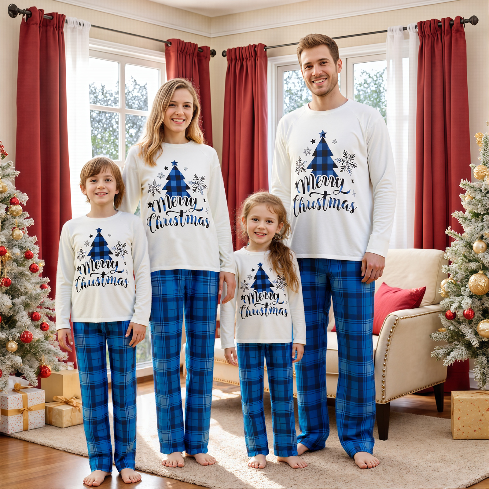 Family Matching Christmas Paja – обзор и цена Family Tree Print