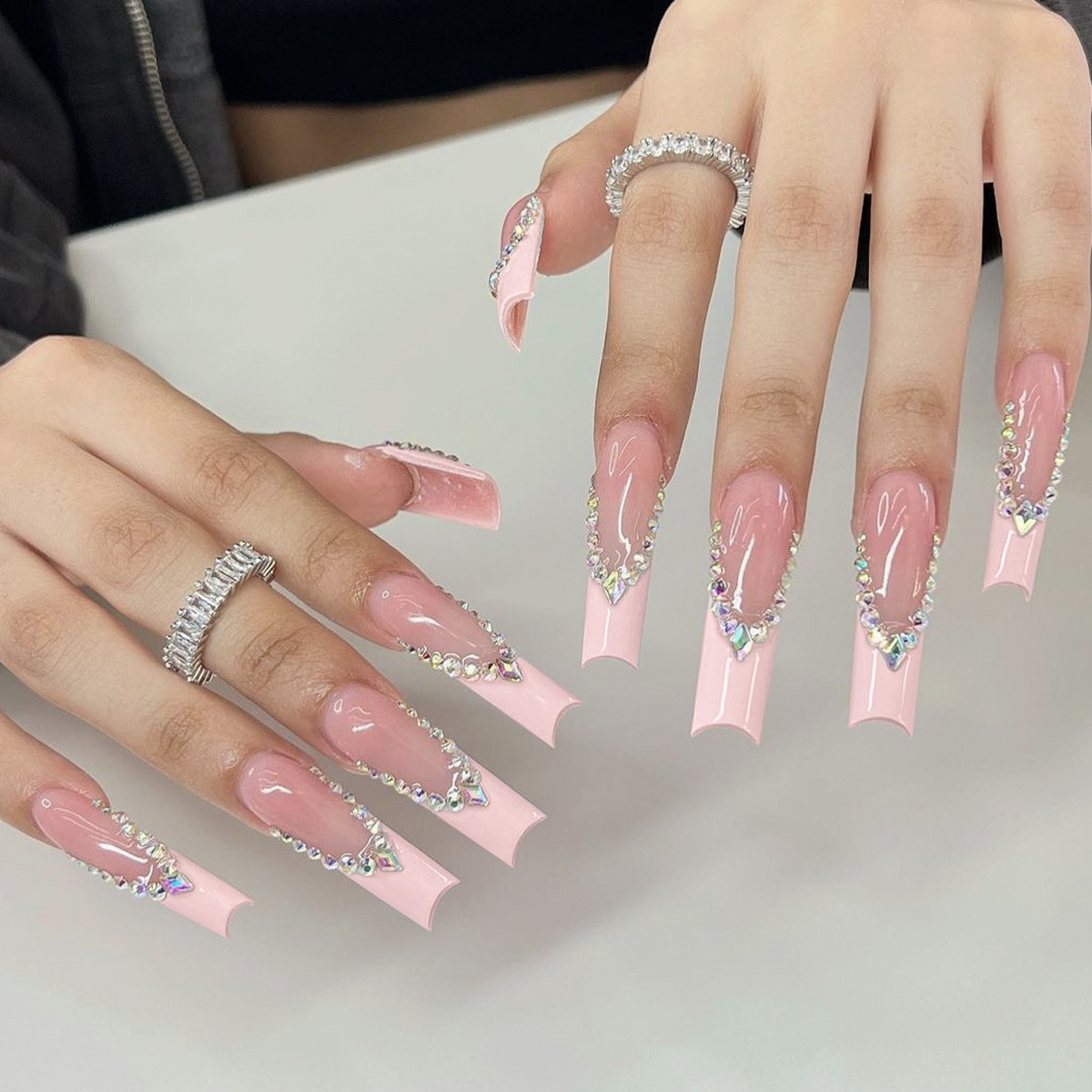 24pcs Long Ballet False Nails  – обзор и цена Pressed Flower Art