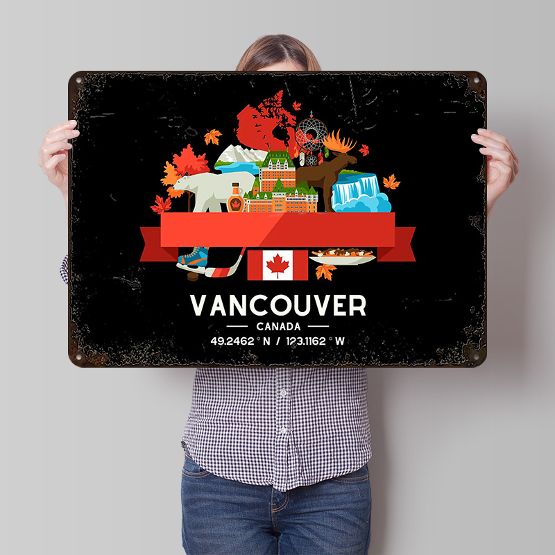 Vancouver City Map Printed Pos – обзор и цена Custom Map Poster