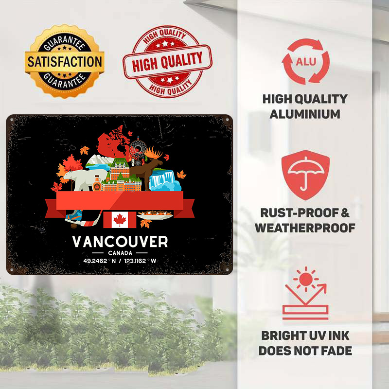 Vancouver City Map Printed Pos – обзор и цена Custom Map Poster