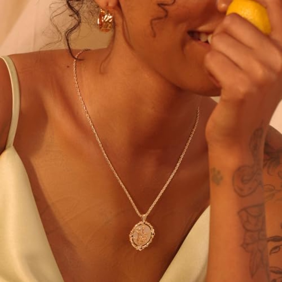 Fettero Gold Necklace for Wome – обзор и цена Birth Flower Necklace