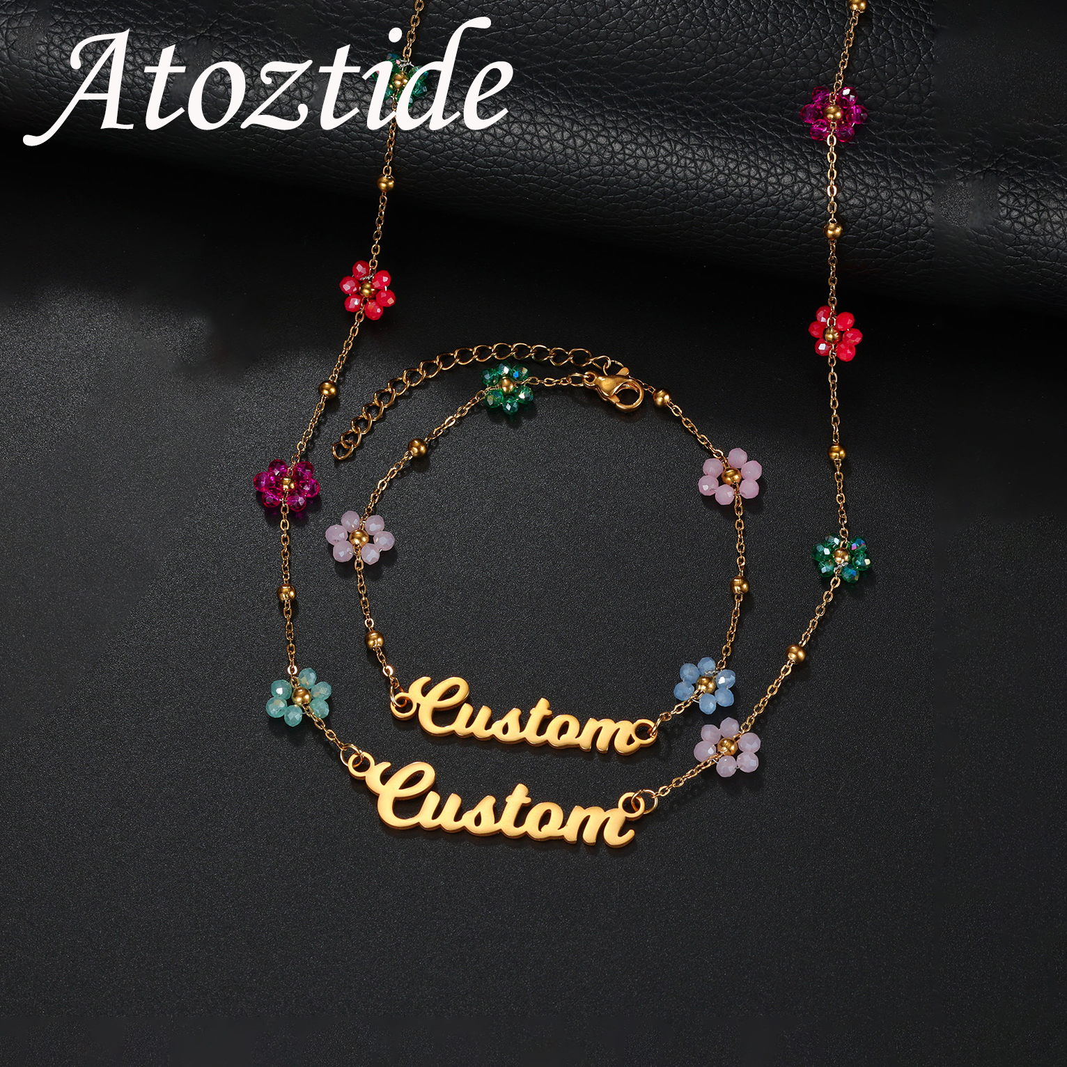 Atoztide Custom Name Jewelry S – обзор и цена Birth Flower Necklace