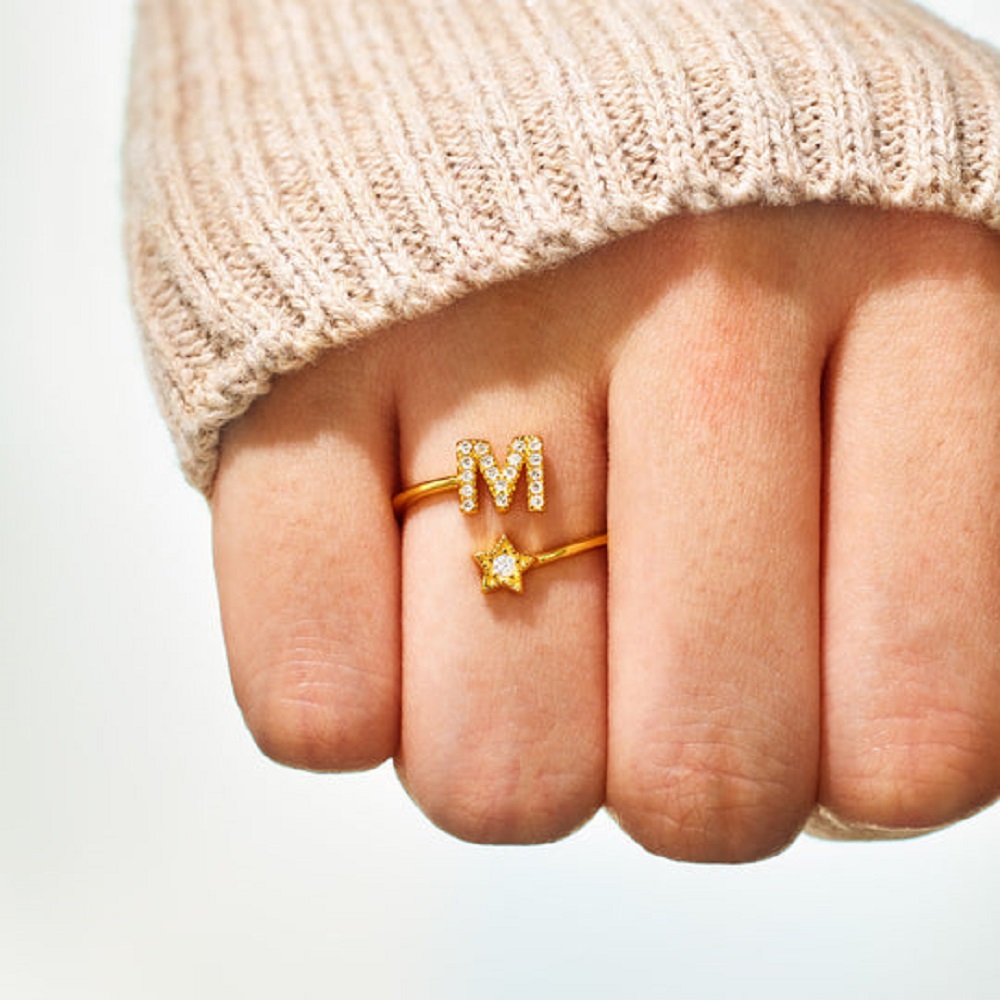 YOU WERE BORN TO SHINE INITIAL – обзор и цена Initial Ring Custom