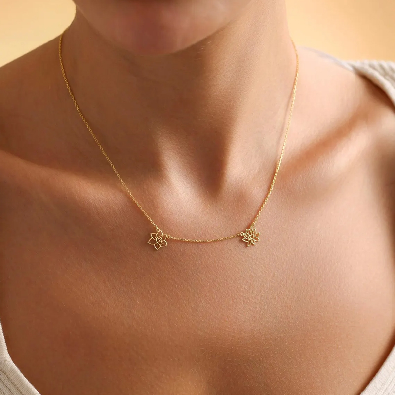 Customized Birth Flowers Neckl – обзор и цена Birth Flower Necklace
