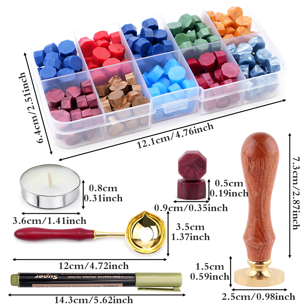 Alphabet Wax Seal Stamp Set -  – обзор и цена Wax Seal Letter Kit