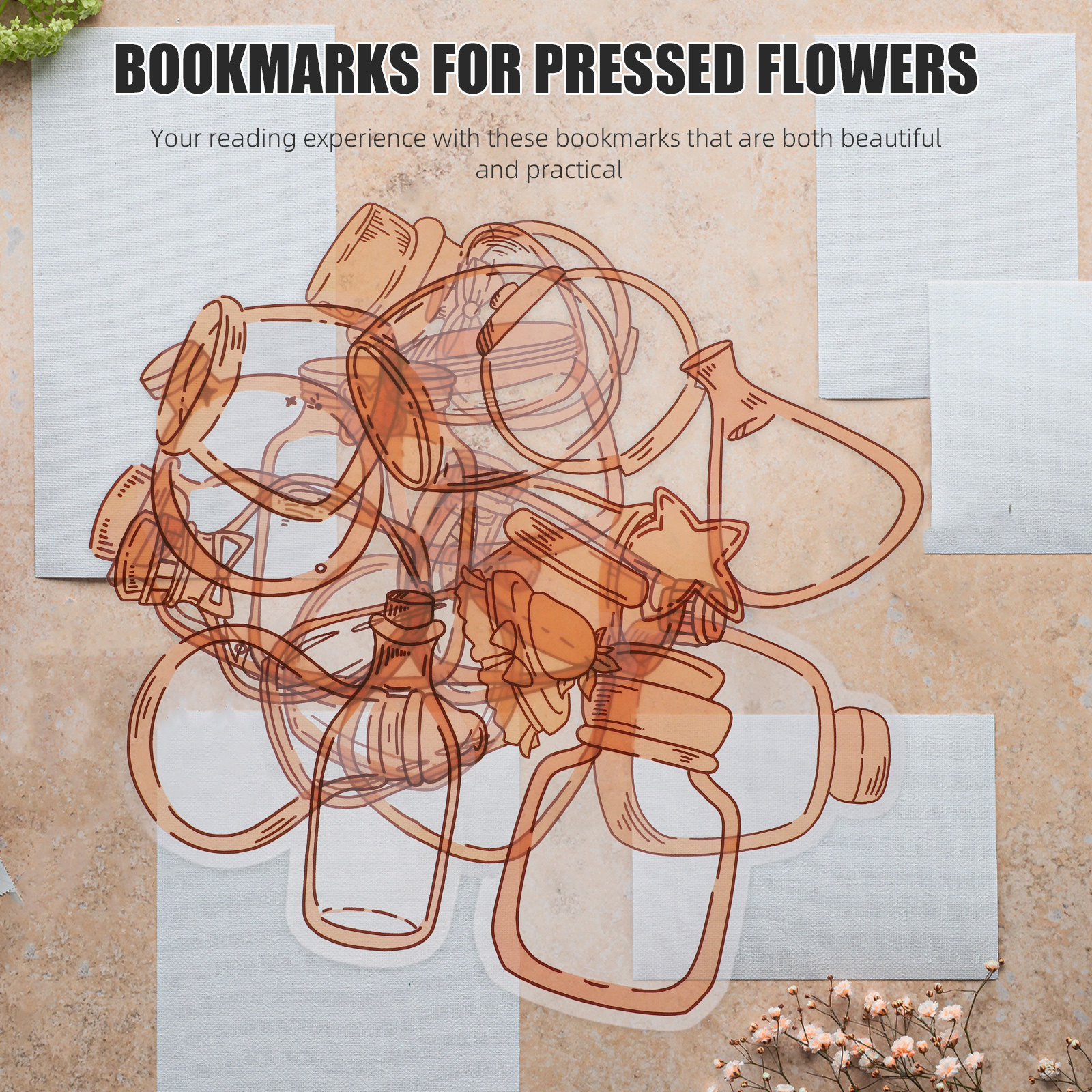 20 Sheets Pressed Dried Flower – обзор и цена Dried Flower Bookmark