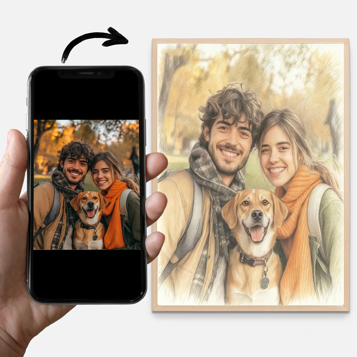 Personalized Custom Colored Pe – обзор и цена Pet Portrait Custom
