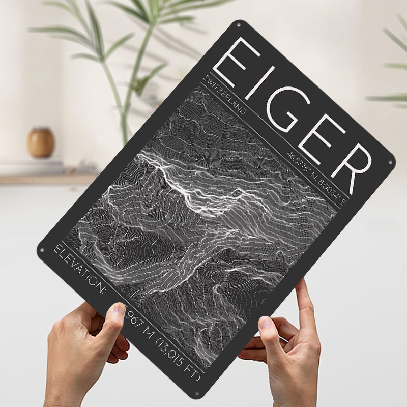Eiger Mountain Topographic Con – обзор и цена Custom Map Poster