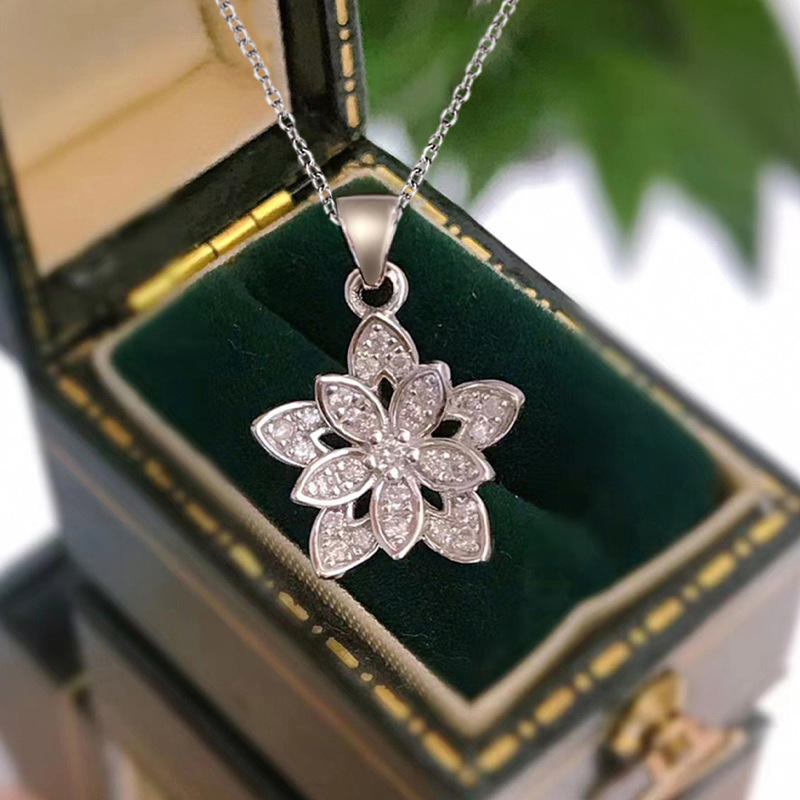 925 Sterling Silver Flower Nec – обзор и цена Birth Flower Necklace