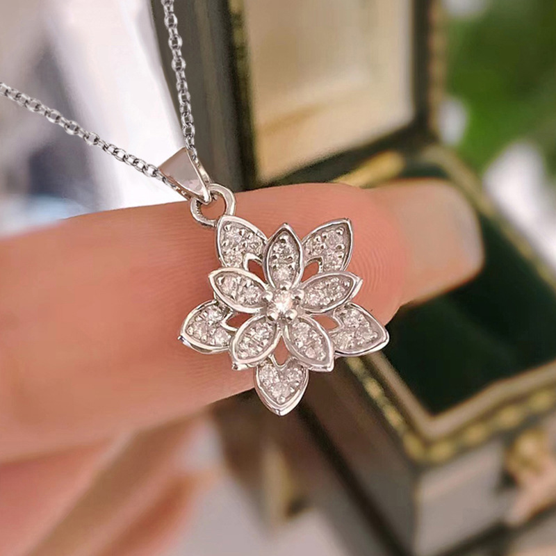 925 Sterling Silver Flower Nec – обзор и цена Birth Flower Necklace