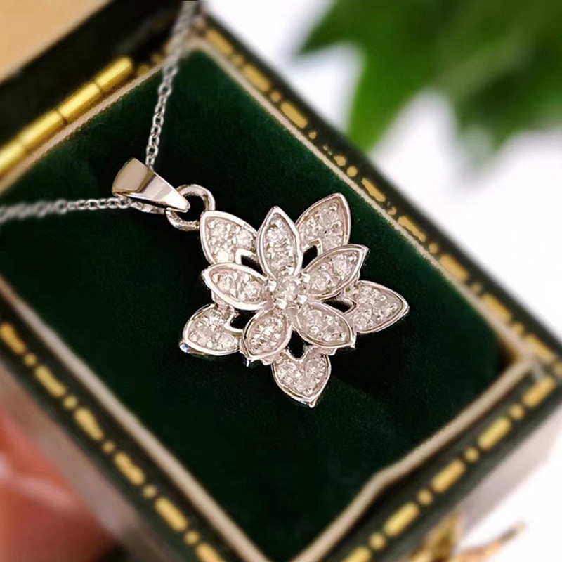 925 Sterling Silver Flower Nec – обзор и цена Birth Flower Necklace