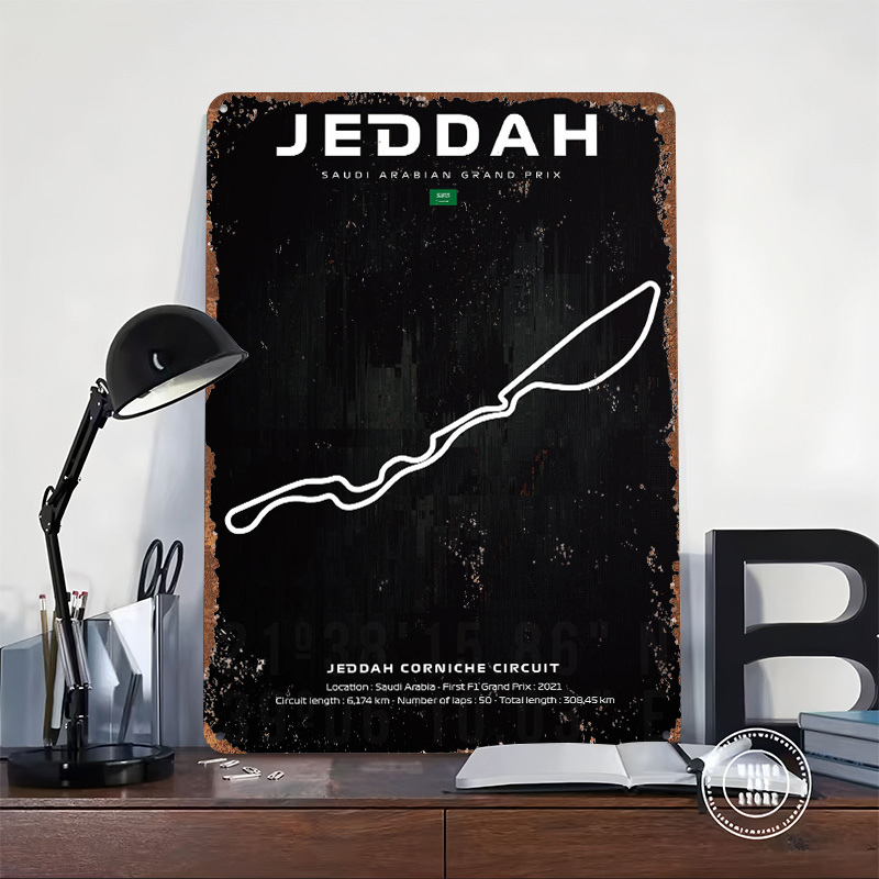 Jeddah Circuit Map Poster Cust – обзор и цена Custom Map Poster