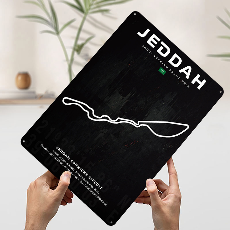Jeddah Circuit Map Poster Cust – обзор и цена Custom Map Poster