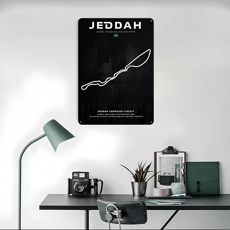 Jeddah Circuit Map Poster Cust – обзор и цена Custom Map Poster