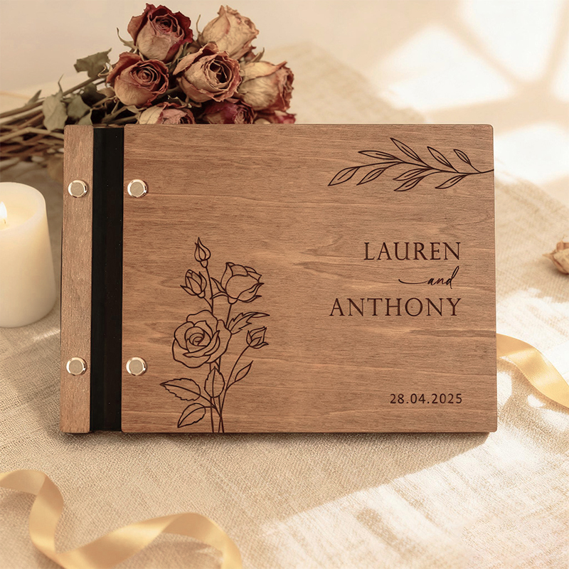 Personalized Wooden Wedding Gu – обзор и цена Custom Photo Book