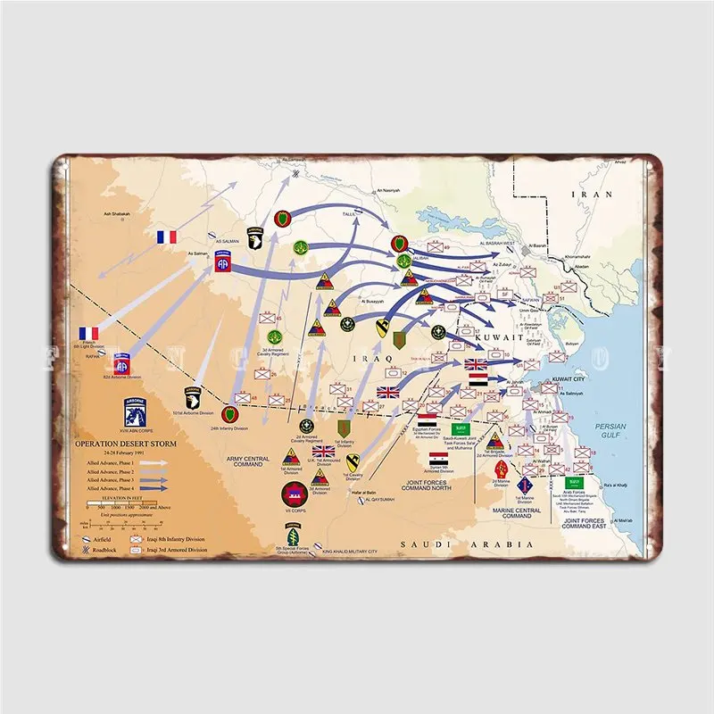 Operation Desert Storms Ground – обзор и цена Custom Map Poster