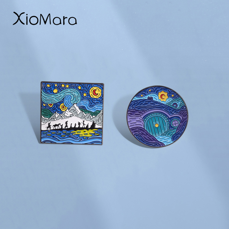 Night Sky Oil Painting Enamel  – обзор и цена Custom Night Sky