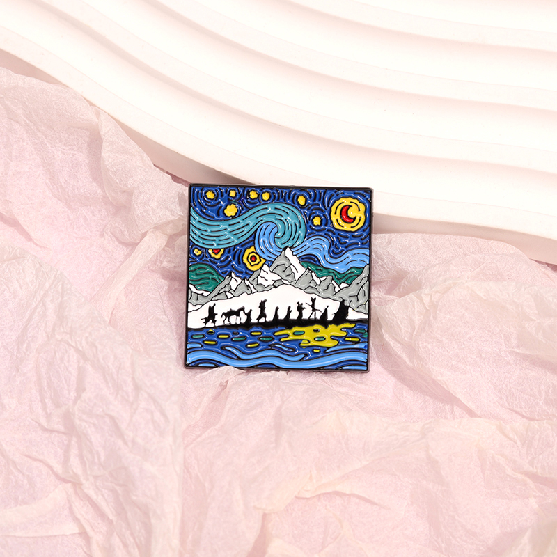 Night Sky Oil Painting Enamel  – обзор и цена Custom Night Sky