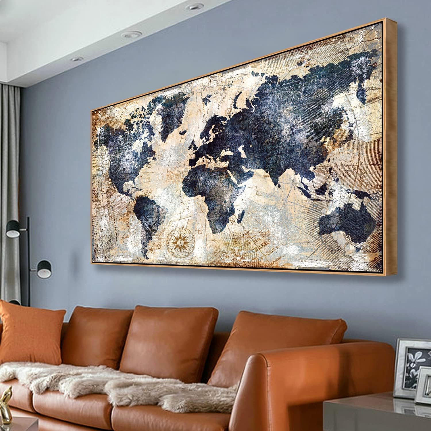 Framed World Map Wall Art Prin – обзор и цена Custom Star Map
