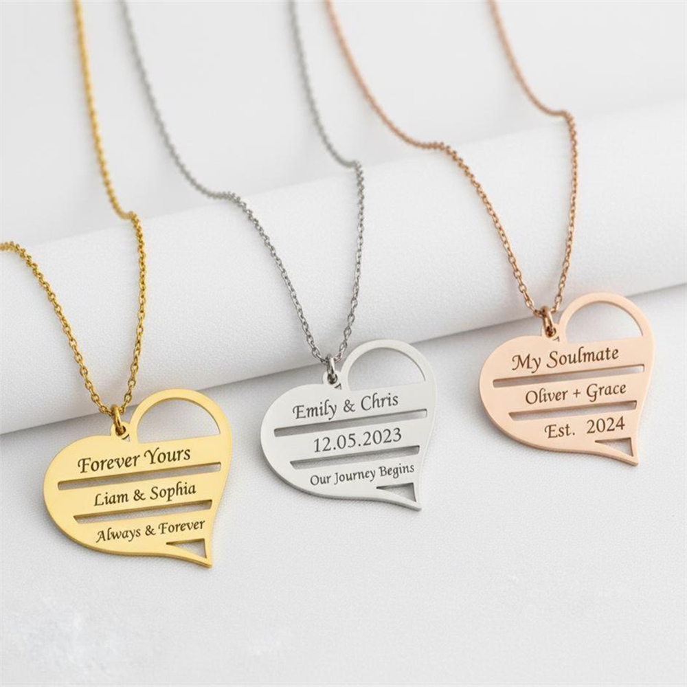 Custom Heart Necklace Stainles – обзор и цена Birth Flower Necklace
